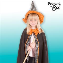 Kids Witch Cape & Hat Dress-up Outfit Thumb IMG