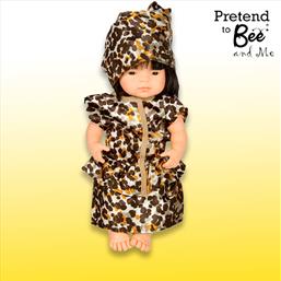 African girl doll dress-up costume