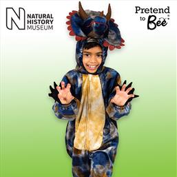 Kids Triceratops Onesie outfit dress-up for Years 3/5 Thumb IMG