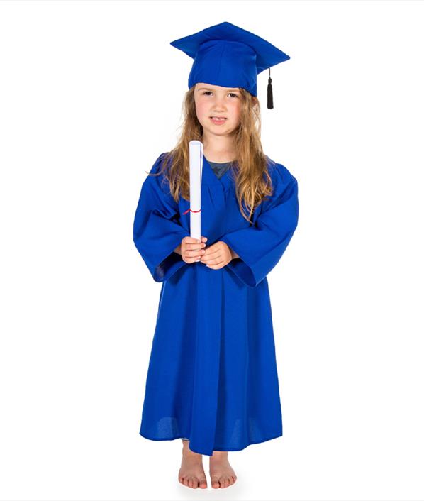 Graduation Gown Uniform Set in Blue ‘Congratulations!’ | Years 3/5