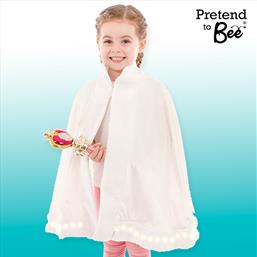 Kids White Light Up cape for 3/7 Years Small IMG