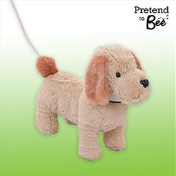 Plush puppy teddy toy with lead IMG1