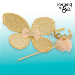 Gold Glitter Fairy Accessories Set ‘Let Your Dreams Sparkle’
