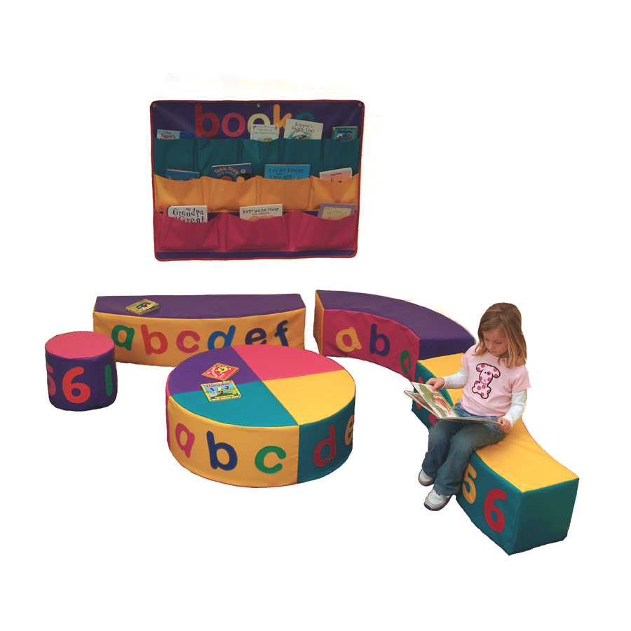 Kids reading corner softplay seats and pieces set for kids Thumb IMG