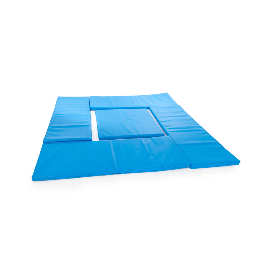 Kids blue soft play mats for playing Thumb