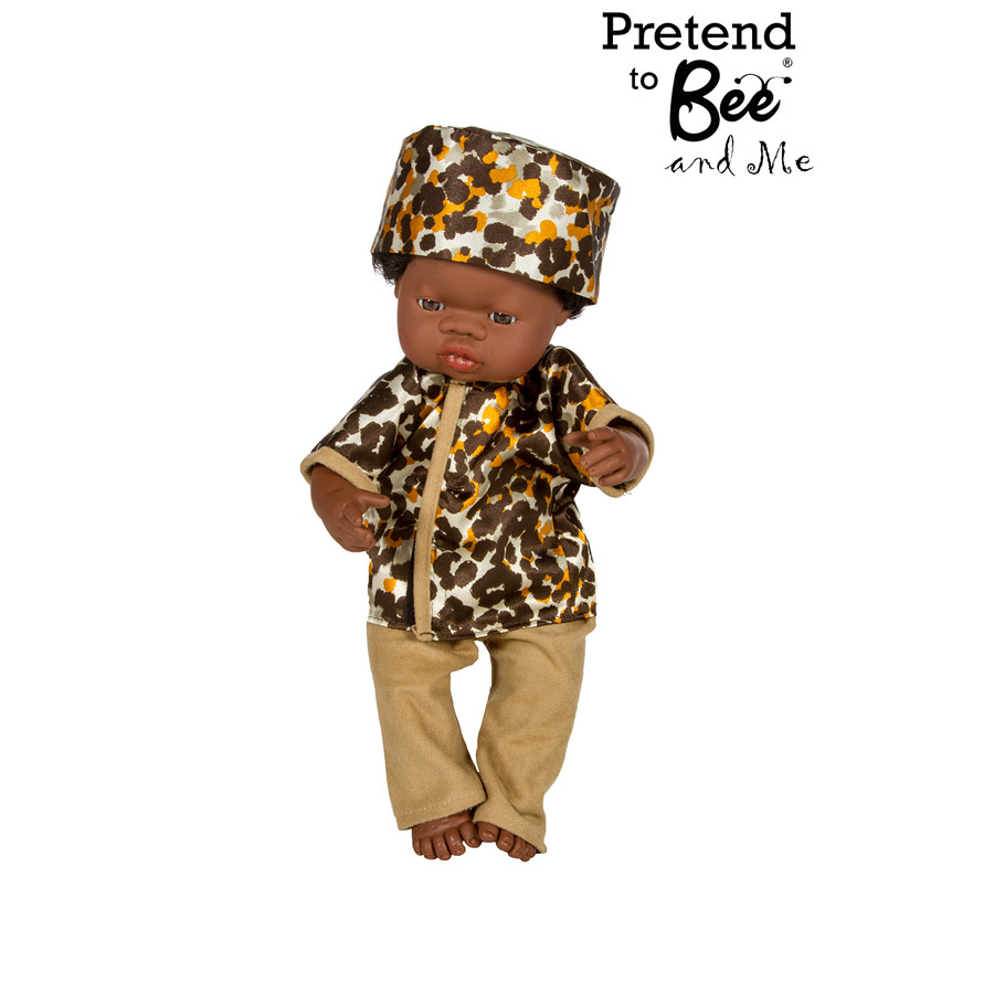 African Boy doll dress-up costume
