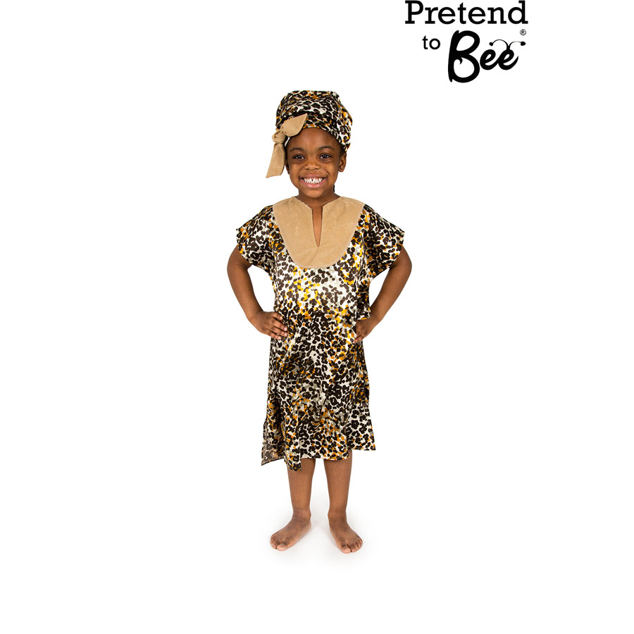 African girl dress-up costume