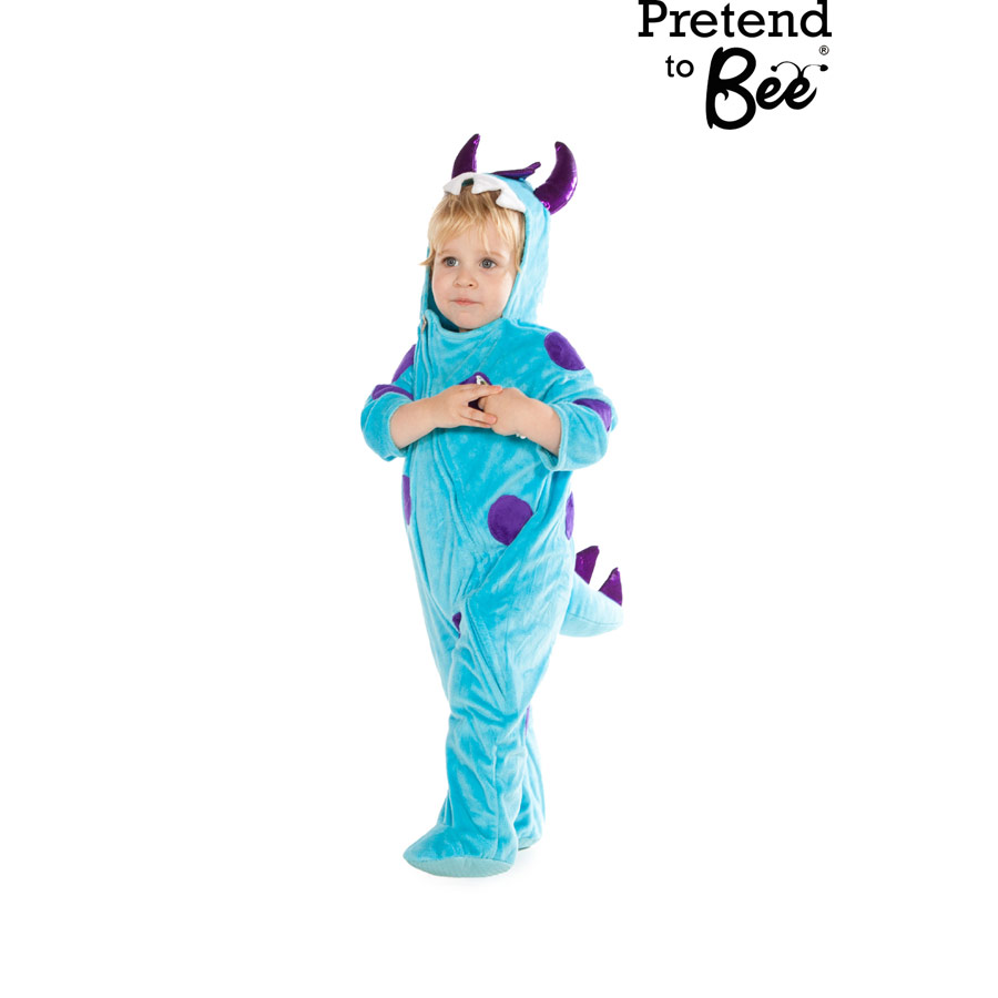 Toddler Blue Monster Onesie dress-up for Ages 6/12 Small IMG