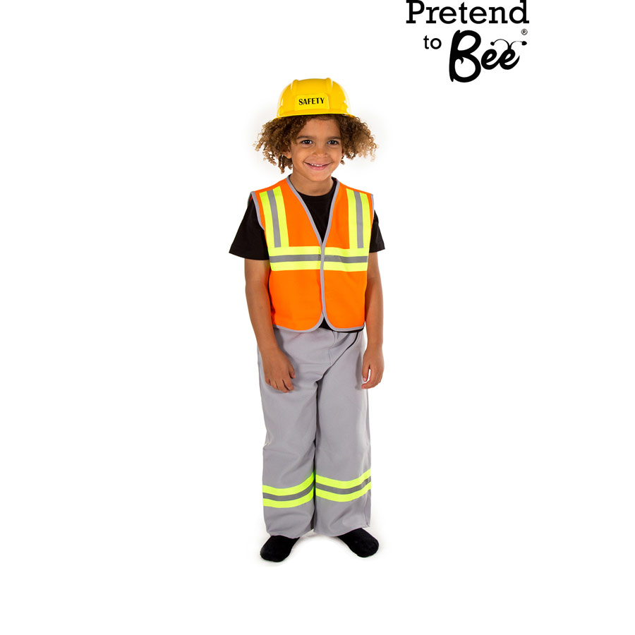 Kids construction worker dress-up outfit/ costume - Thumb
