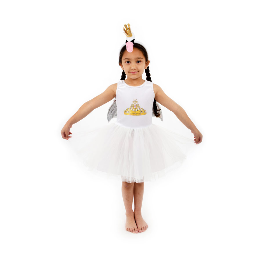 Kids Swan Princess costume outfit Small IMG 