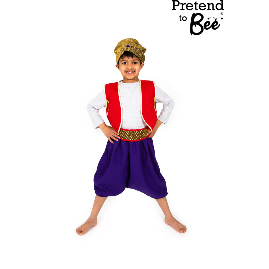 arabian prince fancy dress-up costume for kids pretend to bee