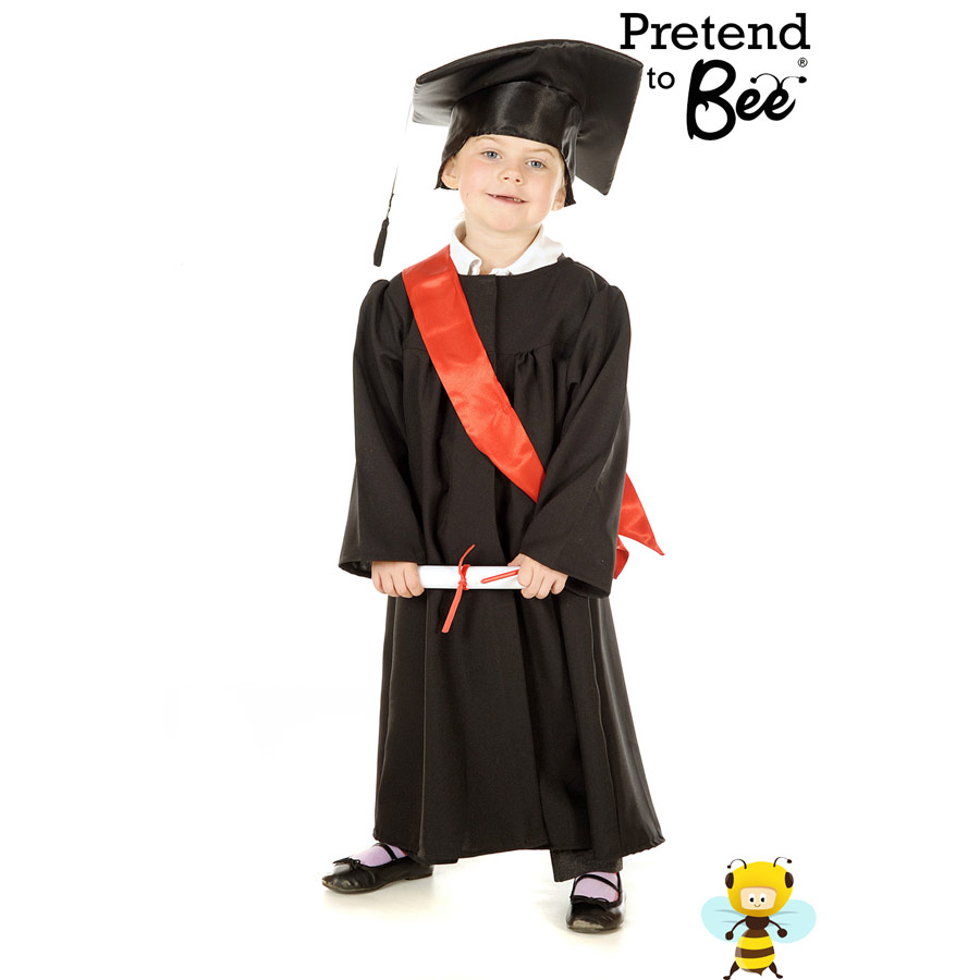Kids Graduation gown dress-up outfit Thumb