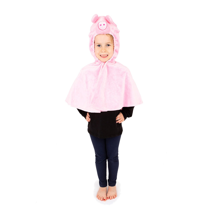 Kids Pig Cape dress-up outfit for years 3/7 Thumb IMG