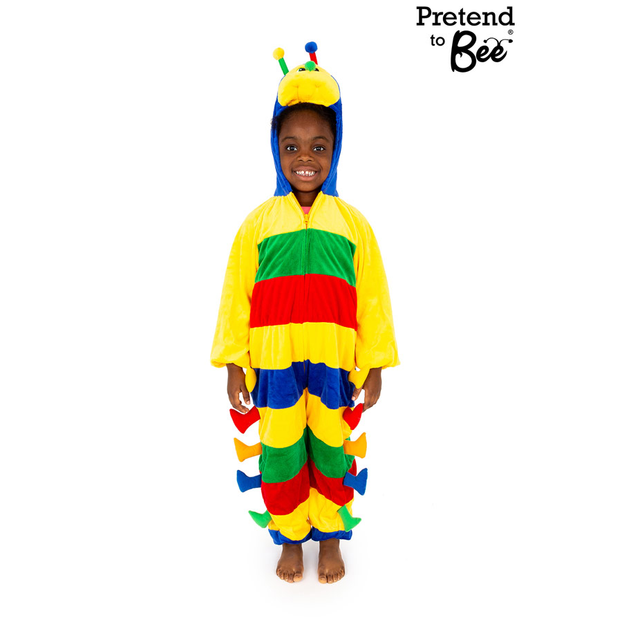 Kids caterpillar dress-up onesie outfit Thumb